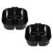 Lot de 2 Bols M langeurs de Couleurs Noirs Compacts en Plastique R sistant pour Coiffeurs Professionnels et Amateurs Salon de Coiffure Usage Coloration Capillaire