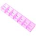 Pill Box Organiser 7 Day One Time a Day Pill Dispenser Storage Case for Medication Supplements Vitamins and Cod Liver Oil Pink