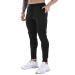 Wangdo Men's Slim Joggers Gym Workout Pants,Sport Training Tapered Sweatpants,Casual Athletics Joggers for Running Black Medium
