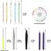 12 Pcs Paper Quilling Tools Set for DIY Crafting - Quilling Slotted & Needle Pen, Dotting Tools, Tweezers, Awl, Ruler & Positioning Needle - Ideal for Card Making Projects - Buy Online on GoSupps.com