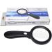 Handheld Magnifying with Light 40X Illuminated Magnifier 12 LED Lights Compatible with Child Elderly Seniors Reading Black Good Times - Buy Online on GoSupps.com