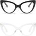 Shop Oversized Cat Eye Reading Glasses for Women - Fashionable Blue Light Blocking Computer Readers (2 Packs 1.75x) - Stylish & Cute Eye Protection - Buy Online on GoSupps.com