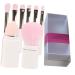 1 Set Makeup Brush Set Makeup Kit Bronzer Brush Brochas De Maquillaje Makeup Tools Facial Tools Face Makeup Sponge Eye Tool Brush White Cosmetic Make up Travel Artificial Fiber