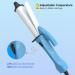 Mini Curling Iron for Short Hair | Travel Size 1" Ceramic Wand - Fast Heat-Up Adjustable Temp Portable Hair Curler in Blue - Buy Online on GoSupps.com