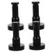 Cabilock 4 Sets Space Aluminum Hook Wall Towel Holder Towel Hooks Wall Towel Hangers Office Key Hook Umbrella 5.1X3.1CM Black