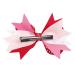 CLSSLVVBN Girls Bow Hair Clip Double Layer Pins Heart Shape Hairgrip Decoration Styling Hairband Headwear Party Favors Daily Wear Forked Tail Pink