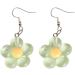 Feyley Earrings | Colorful Resin Flower Charm Dangle Earrings | Elegant Party Jewelry in Green - Buy Online on GoSupps.com