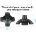 Quantum Leap 19mm Non-Slip Self Standing Quad Support Rubber Cane Tip - 4 Point Replacement for 3/4 Inch Standard Walking Canes - Black - Buy Online on GoSupps.com