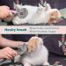 Hesiry Cat Brush - Pet Shedding & Grooming Tool | Removes Loose Undercoat | Slicker Brush for Matted Hair | Self Cleaning Button | Pink - Buy Online on GoSupps.com