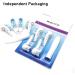 Sensitive Replacement Toothbrush Heads for Oral-B Cross Action Power - Compatible with Rotating Powerhead - Crisscross Bristles - White - Buy Online on GoSupps.com