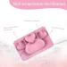 SFCCMM Toddler Baby Plates Silicone Divided Cartoon - Portable Non Slip Suction Toddler Plates for Children Baby and Kids Baby Dinnerware Eating Food Plates (Love Pink) - Buy Online on GoSupps.com