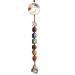 7 Chakras Healing Crystals Natural Gemstones Spiritual Gifts for Women Polished Tumbled Stones Positive Energy Spiritual Meditation Hanging Ornament/Window Ornament/Feng Shui (Healing Crystals-03)
