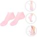 Ipetboom 1 Pair Sock Moisturizing Gel Booties Titanium Ear Pick Beauty Care Silicone Gel Skin Protect Soles Essential Oil Tableware Sucker Miss Moisture Cream Pink Natural Sebs 35X7X1cm - Buy Online on GoSupps.com