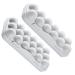 2pcs Rabbit Food Dispenser Plastic Eggs Deviled Egg Holder Egg Tray Egg Carton Drawer re-usable Grey 30x15cm