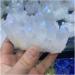Natural Crystal Cluster Plated White Crystal Cluster Reiki Stone Crystal Tip House Decorative Specimens Crude Mine Full of Texture 1pc - Buy Online on GoSupps.com