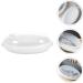 Cabilock 2 Pcs Steamer Fish Steaming Holder Containers with Lids Vegetable Microwave Containers Steamed Fish Plate Fish Steaming Plate Rice Cooking Pot White Food Grade Pp Micro-wave Oven - Buy Online on GoSupps.com