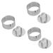 Milisten Cookie Cutters 6 Pcs 430 Cutting Machine Biscuit Chocolate Molds mediumx3pcs Silverx3pcs