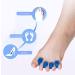 XHNFCU 2 Pairs Gel Toe Separator Toe Stretcher Divider Spacer Suitable for Men and Women Relaxing Toes Pedicure Bunion Relief Quickly Alleviating Toe Pain After Sports Activities - Buy Online on GoSupps.com