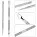 2 Piece Set Professional Stainless Steel Dual Head Cuticle Pusher Non Slip Double Ended Nail Art Cuticle Remove Professional Nail Cuticle Pusher for Salon and Home - Buy Online on GoSupps.com