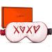 XOXO Embroidered Sleep Mask - Adjustable Eye Mask for Dry Eyes - Pink - Buy Online on GoSupps.com