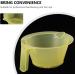 Sewroro Lot de 3 Bols Teinture Capillaire Jaunes en Plastique Gobelets Robustes pour Coloration DIY Outil de Teinture Cheveux Pratique pour Usage Maison et Salons de Coiffure - Buy Online on GoSupps.com