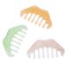 Plafope 3 pieces massage comb beauty sliding plate schabassage tool gua sha comb stencil for the practical scashabar guasha massage device hair scalp