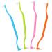 BUIFULSIC 4 pieces double-headed toothbrush ergonomic toothbrush manual conical toothbrushes interface toothbrushes travel human body chemicals plastic