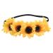 Lurrose Sunflower Headband Elastic Hair Band Women Headwrap Creative Stylish Hair Accessories Elegant Girls Headwear