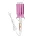 3 Barrel Hair Waver Curling Iron Wand Ceramic Glaze Coating Adjustable Frizz Control 3 Barrel Curling Iron Waver Fast Heating Portable Crimpers for Waving Hair (US Plug)