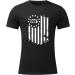 Fannyouth Men's American Flag Striped Print Crew Neck T-Shirt - Black (X-Large) - Buy Online on GoSupps.com