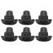 Crutches legs cane tips 16 mm for ID multipurpose chairs 6 pieces
