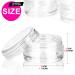 60Pcs Cosmetic Containers HNYYZL 3 Gram Clean Plastic Jar Travel Sample Empty Container for Lotion Eye Shadow Nails Powder Jewelry and Creams Sample Make-up Storage(Transparent 3ML) - Buy Online on GoSupps.com