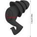 Noise Cancelling Ear Plugs - Ear Plugs for Sleeping | Silicon 3 Layer Hearing Protection Reusable Sleep Ear Plugs | Effective Washable Ear Plugs | Super Soft High Decibel Ear Plug for Reading Sleeping Black 1 count (Pack of 1) - Buy Online on GoSupps.com