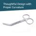 MedBlades Ostomy Bandage Stoma Bag Pouch Mini Curved Scissors Cutter | Blunt Round Tip 4.5 - Buy Online on GoSupps.com