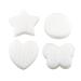 E-outstanding 40pcs 3Inch White Plastic Canvas Sheets for DIY Embroidery, Yarn Crafting, Knit and Crochet Projects with Star, Square, Heart, Circle Shaped