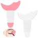 2 Pcs Eyeliner Tool Eyeliner Stencil Eye Shadow Silicone Baffle Eyeliner Mascara Aid Fishtail Eyeliner Eye Shadow Aid (Pink and White)