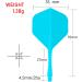 12PCS Blue Integrated Dart Flights & Shafts Set - Durable Anti-Fall Design - Buy Online on GoSupps.com