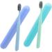 PartyKindom 4 Piece Travel Toothbrush Set | Colored Wooden Toothbrushes & Natural Gift for Gum Care - Buy Online on GoSupps.com