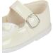 Baypods Toddler Shoes | Hard Sole Baby Girls First Walking Shoes | Anti-Slip Sole | Made in England | Ivory Patent | Size 2 UK - Buy Online on GoSupps.com
