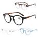 CECTHNIA 4-Pack Round Blue Light Blocking Reading Glasses For Men With Spring hinge(Mix)1.5 Mix 1.5 x