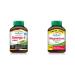 Jamieson No Fishy Aftertaste Extra Strength Omega-3 Mini 200 Count & Magnesium 250 mg Ultra Strength - Value Size Omega-3 Mini + Magnesium 250 mg
