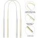 Buy Metal Tongue Scrapers for Adults | Reduces Bad Breath | Tough & Effective Mouth Freshener - Golden Edition - Buy Online on GoSupps.com