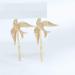 Olbye Sparrow Gold Bird Hair Pins Set for Bridal & Girls | 2 Pcs - Buy Online on GoSupps.com