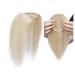 Hair part with a double silk base real hair crown 7.1 x 10.2 cm handmade for reconciliation for women bald head 25.4 cm blonde blonde 25.4 cm (10 inches) hydrogen blonde