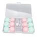 Agate contact lens containers 6 pieces plastic simple portable contact container contact lens holder contact lens container set with fluid bottle and tweezers for home travel