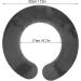 Hair Cutting Collar & Cape - Waterproof Silicone Shawl for Salon Hairdressing - Black - Buy Online on GoSupps.com