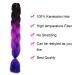 Buy Lila Jumbo Braid Extensions - 6Pcs 24 Kunsthaar Braiding Hair - Ombre Dark Purple & Black-Violet Blue - Buy Online on GoSupps.com