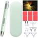 LED Diamond Art Pens with Light 5D Diamond Painting Tools Rechargeable Light Pen Diamond Art Accessories and Tools Kits with 2 Light Modes Glue Clay Storage Case for Adults DIY Arts Crafts-Green