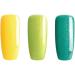 "Bluesky Gel Nail Polishes Brights Bicycle Yellow 80576 Limeade 80550 Art Basil 80615 3 x 5ml Yellow Green (Requires Curing Under UV LED Lamp) Bicycle Yellow 80576 5.00 ml (Pack of 3) - Buy Online on GoSupps.com