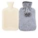 MYAMIA 500ml Hot Water Bottles with Cover Rubber Hot Water Bag Pain Relief Hot Water Bag-A